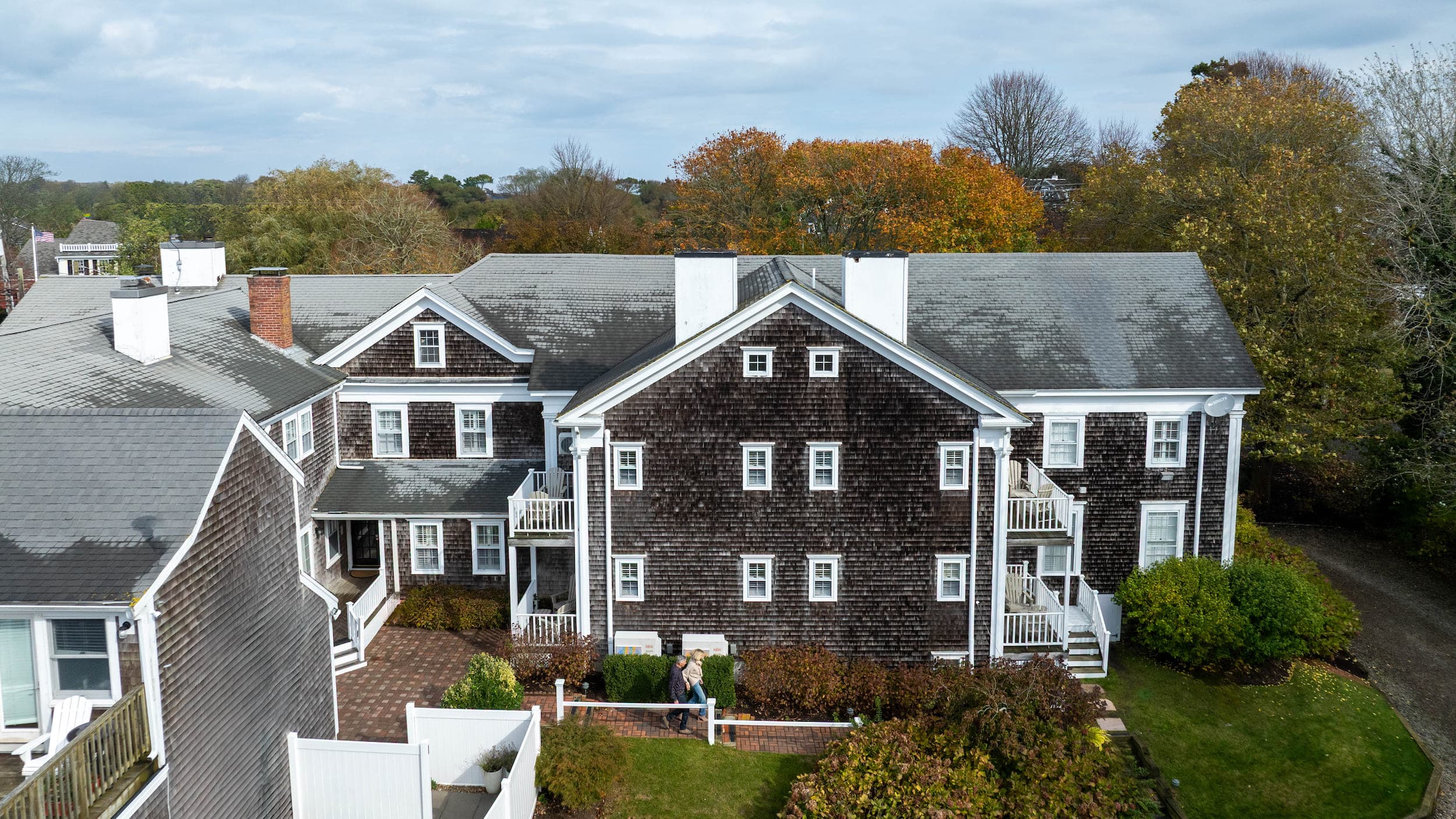 The backside of the Chatham Inn