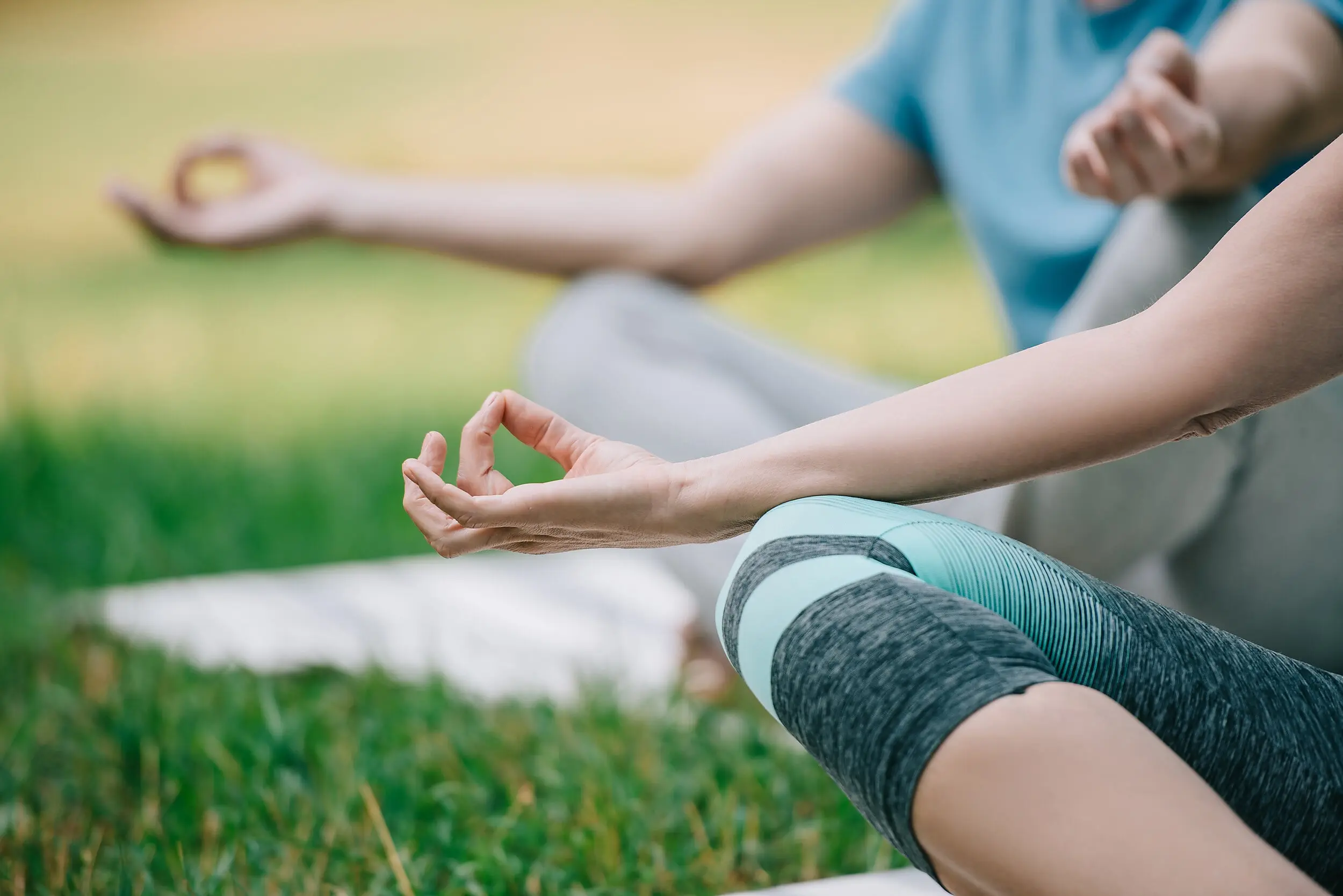 Morning yoga session on the grounds of the Chatham Inn, a serene wellness destination in Maine